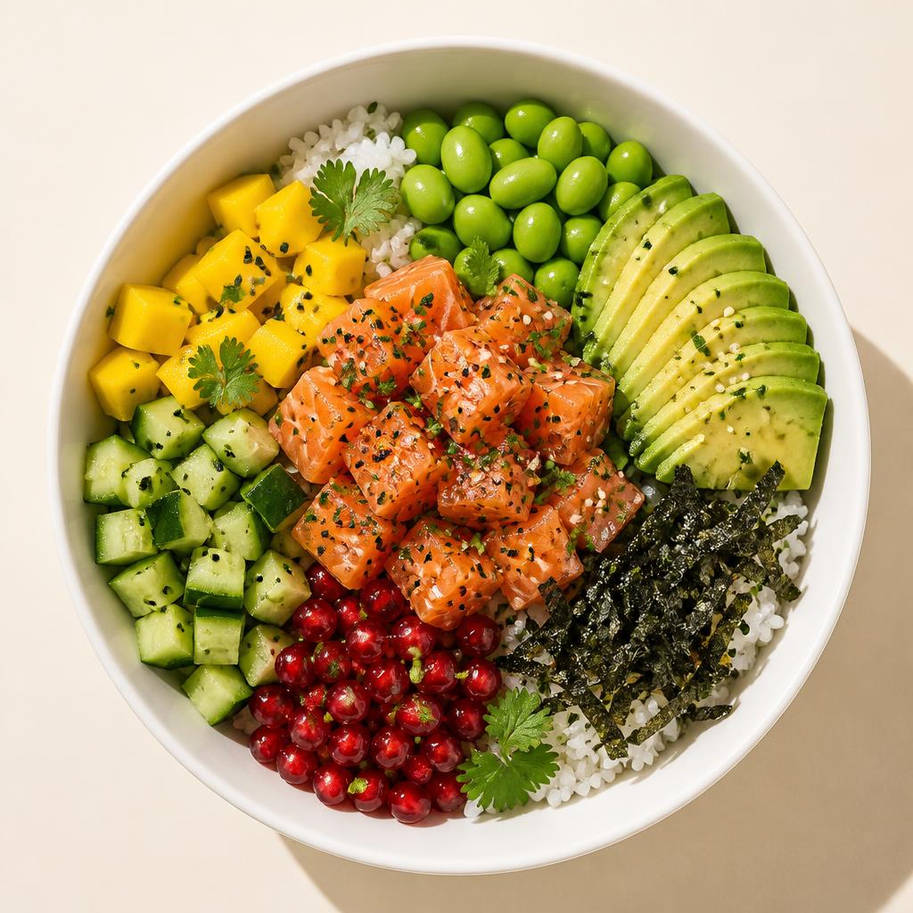 Poke bowl de salmón